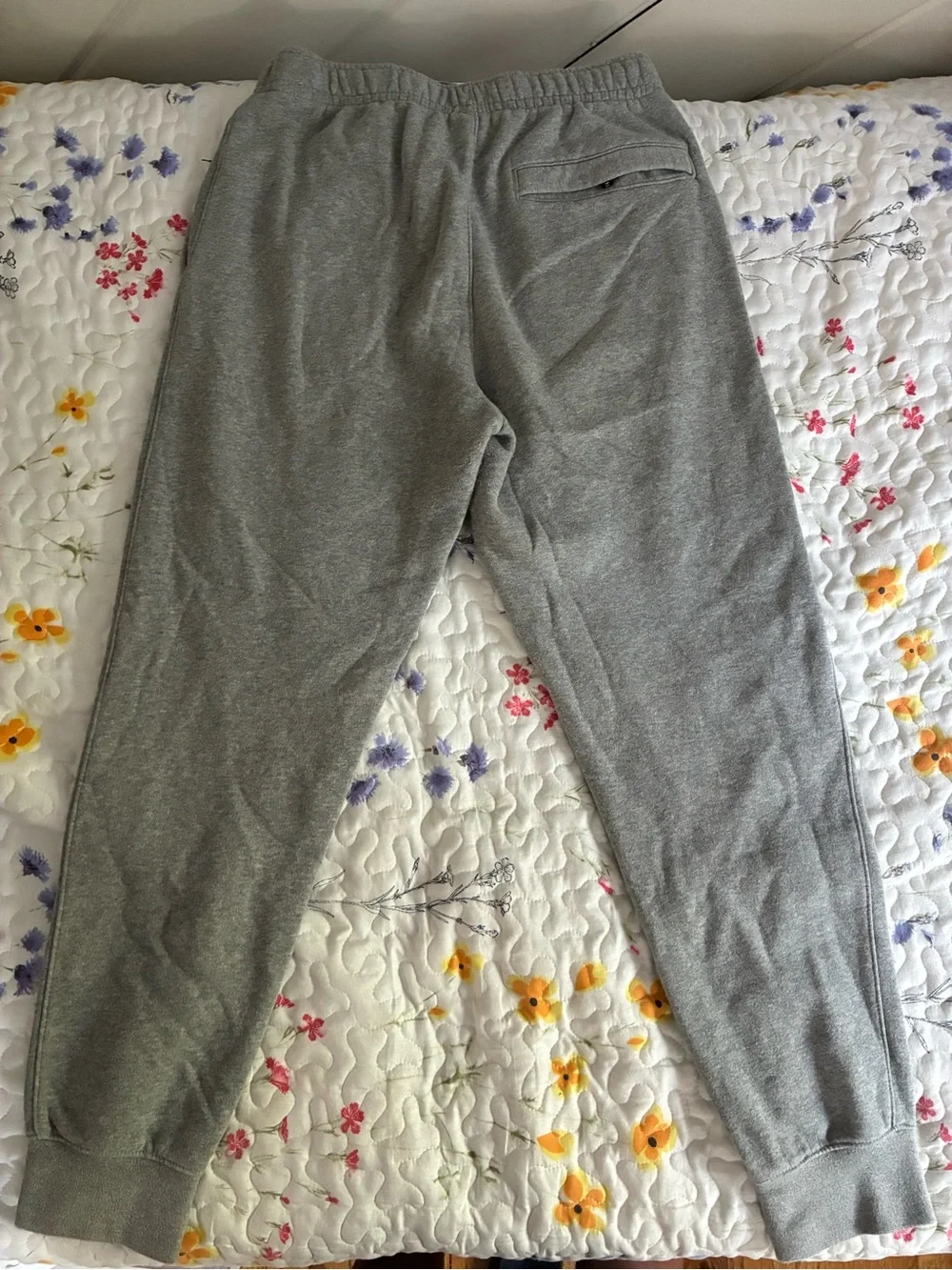 Nike Grey Fleece Joggers with White Logo